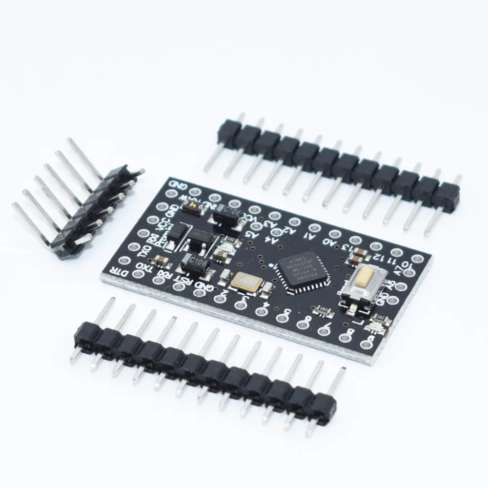 

10pcs With the bootloader Pro Mini ATMEGA328P-MU 328 Mini ATMEGA328 5V/16MHz black For Arduino