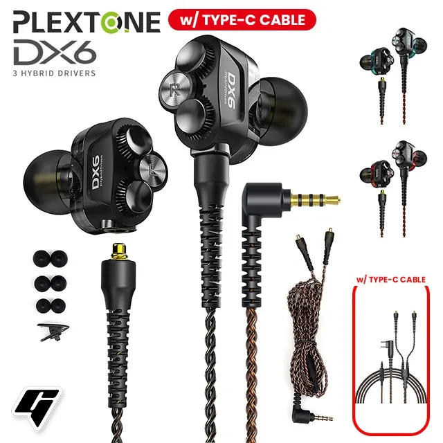 Спортивные Комбинируемые наушники DX6 вкладыши с Bluetooth проводные разъемом типа C и
