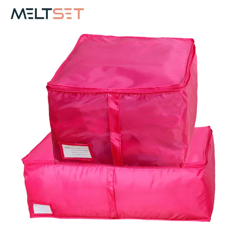 

Wardrobe Clothes Storage Bag Organizer Quilt Folding Storage Bag Set Portable Large Travel Storage Bag Suitcase Oxford 3size