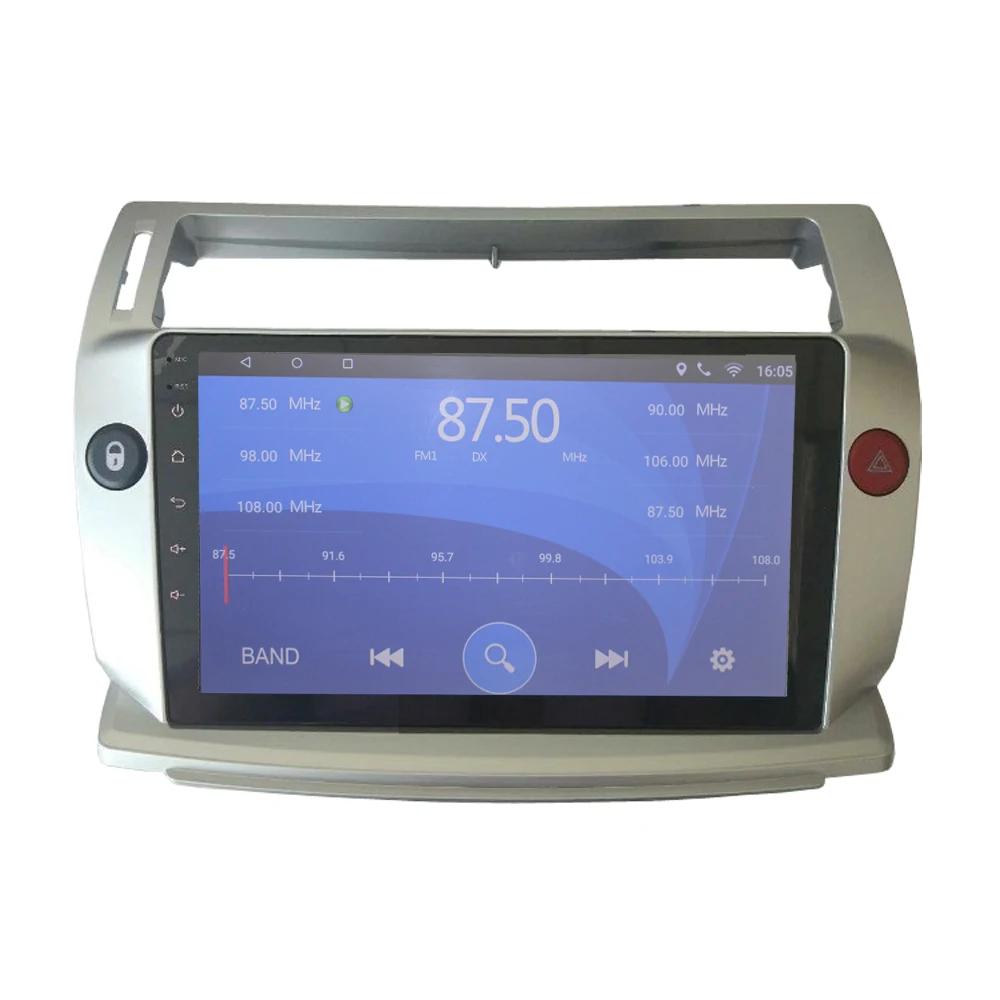 Best HANG XIAN 9" Car radio for Citroen C4 C-Triomphe C-Quatre 2004-2009 Quadcore Android 7.0 car dvd player with 1 G RAM,16G ROM 11