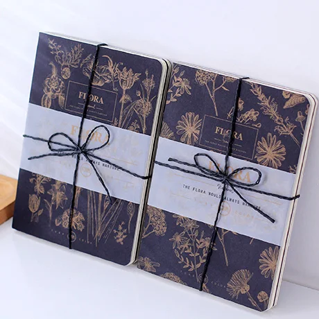 

MOSRS Flora Series Printing Gold Naked Outfit Notebook Blank Paper Sketchbook A5 Notebook Diary Notepad 1PCS