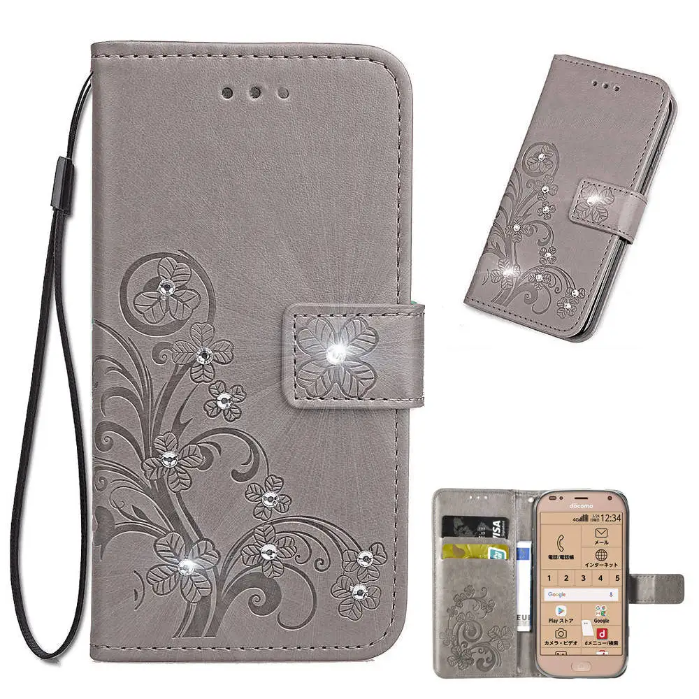 

3D Flower Leather Case For Fujitsu F-01L Luxury Wallet Flip Cover For Fujitsu F-01L Coque For Fujitsu F-01L Phone