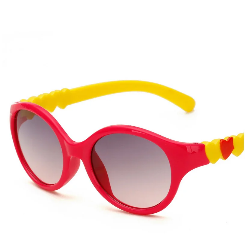 color Kids Glasses Round Children Sun Glasses Baby Boys Girls Sunglass