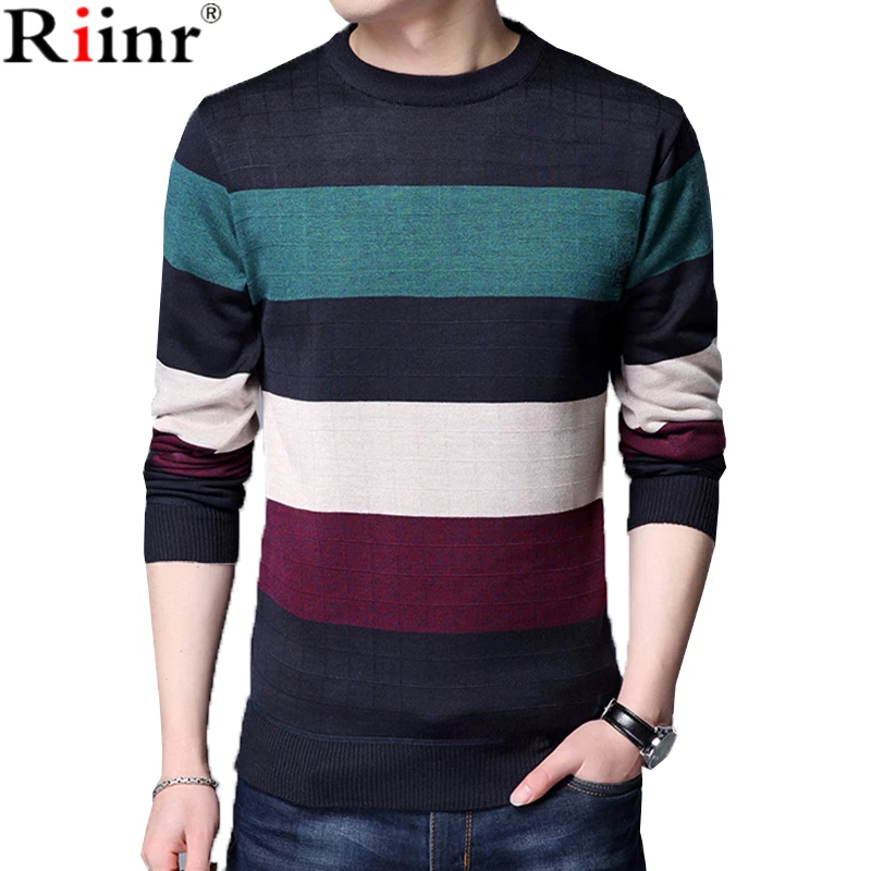 Riinr New Autumn Fashion Brand Wool Sweater Men O Neck