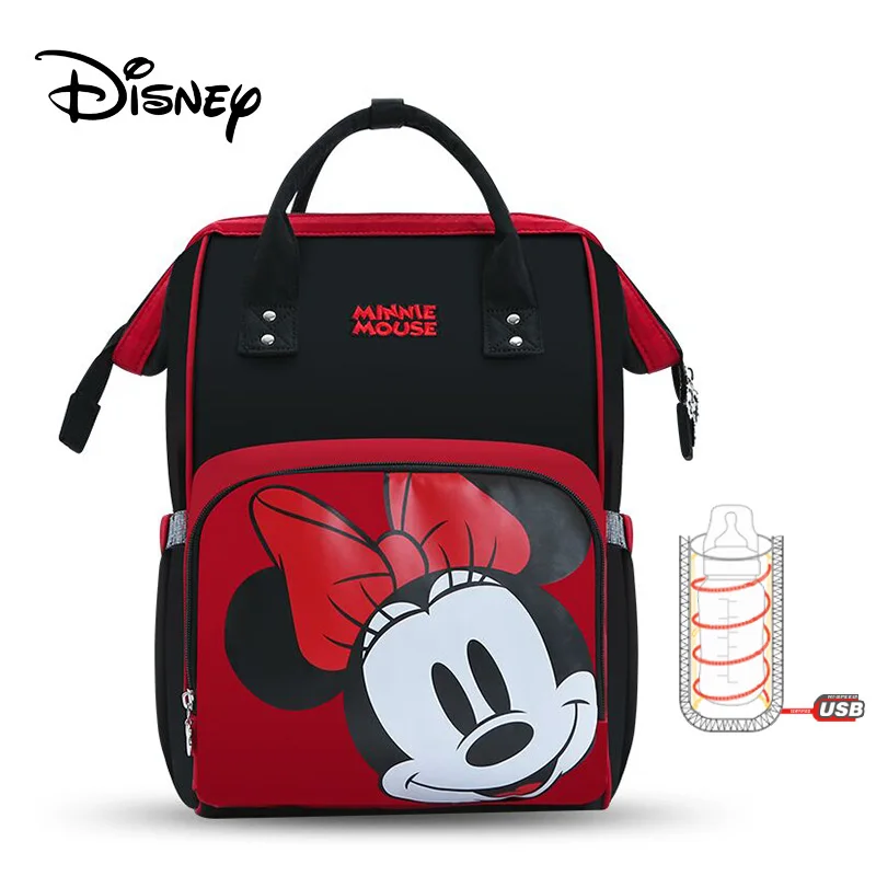 

Disney 2019 Mom Backpack Women Multi-Function Nappy Baby USB Bottle Insulation Maternity Bag Mickey Mouse Mommy Bag Diaper Bag