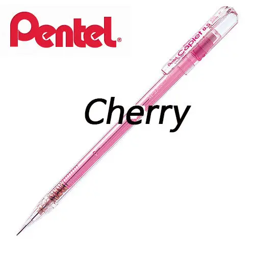 1 шт. Pentel Caplet A105 острые ручки Автоматические механические чертёжные карандаши 0,5 мм Япония 6 цветов - Цвет: Cherry