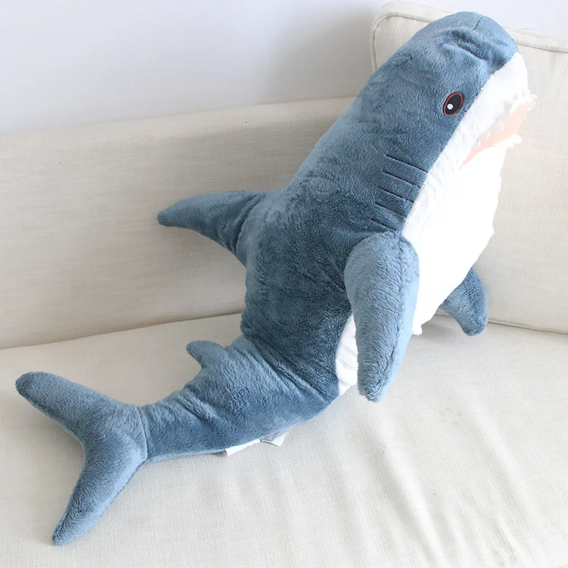 121.92 Cm Mignon Grand Requin Peluche Douce Oreiller Câlin, Grandes  Baleines Animaux En Peluche Jouet Océan Poisson Poupée Cadeau Pour Enfants