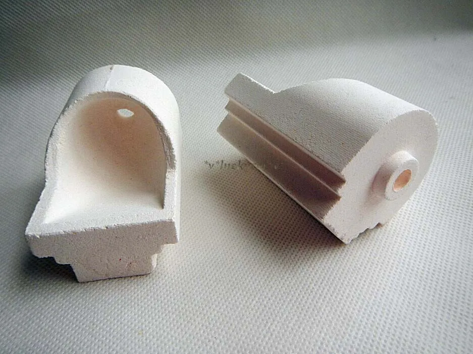 2pcs Dental Lab Casting Quartz Crucible Hooded Brand High Qualityin