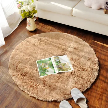 

Fluffy Round Rug Carpets for Living Room Decor Faux Fur Carpet Kids Room Long Plush Rugs for Bedroom Shaggy Area Rug Modern Mat