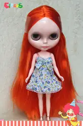 Кукла blygirl blyth обнаженные куклы orange прямые волосы 30 см обычное тело куклы DIY для макияжа может заменить multi-коллегиальный орган