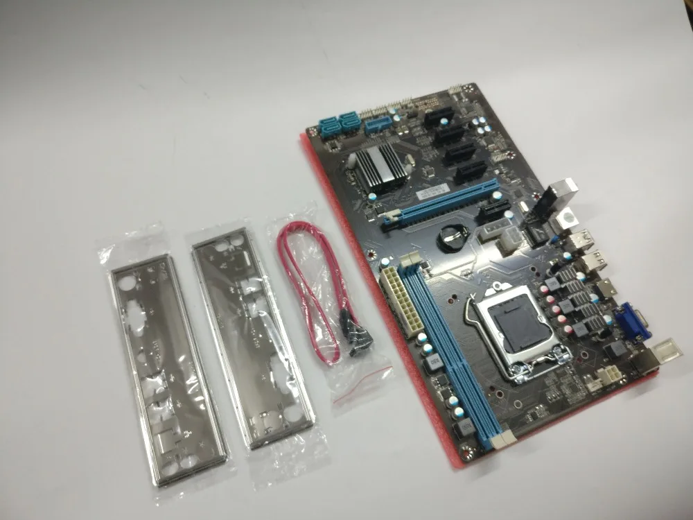 ETH miner motherboard new support 6 graphics card instead TB85 TB250 motherboard suitable for ETH miner RX470 RX480 RX570 RX580. ETH miner motherboard new support 6 graphics card instead TB85 TB250 motherboard suitable for ETH miner RX470 RX480 RX570 RX580.
