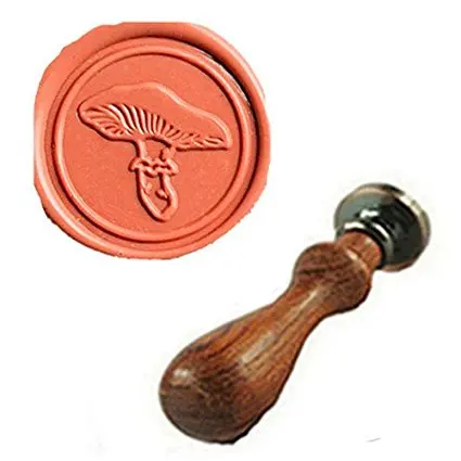 MDLG Vintage Mushroom Custom Picture Logo Wedding Invitation Wax Seal Sealing Stamp Rosewood Handle - 32757141273
