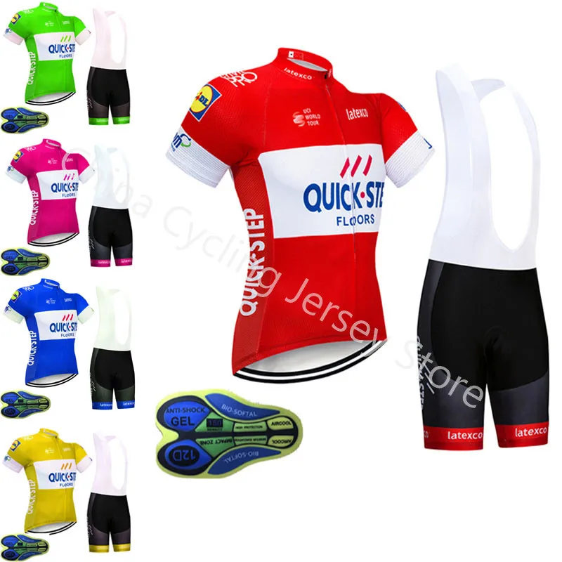 

Quick step Racing bicycle Mountain Pro team cycling jersey summer short sleeve Quick dry Bike Clothing Ropa Ciclismo Hombre A06