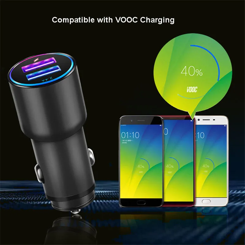 Supercharge VOOC QC3.0 Dash Charge Multi-protocol Intelligent Fast Car Charge For iPhone SAMSUNG HUAWEI XIAOMI OnePlus 6 5T 3T (13)