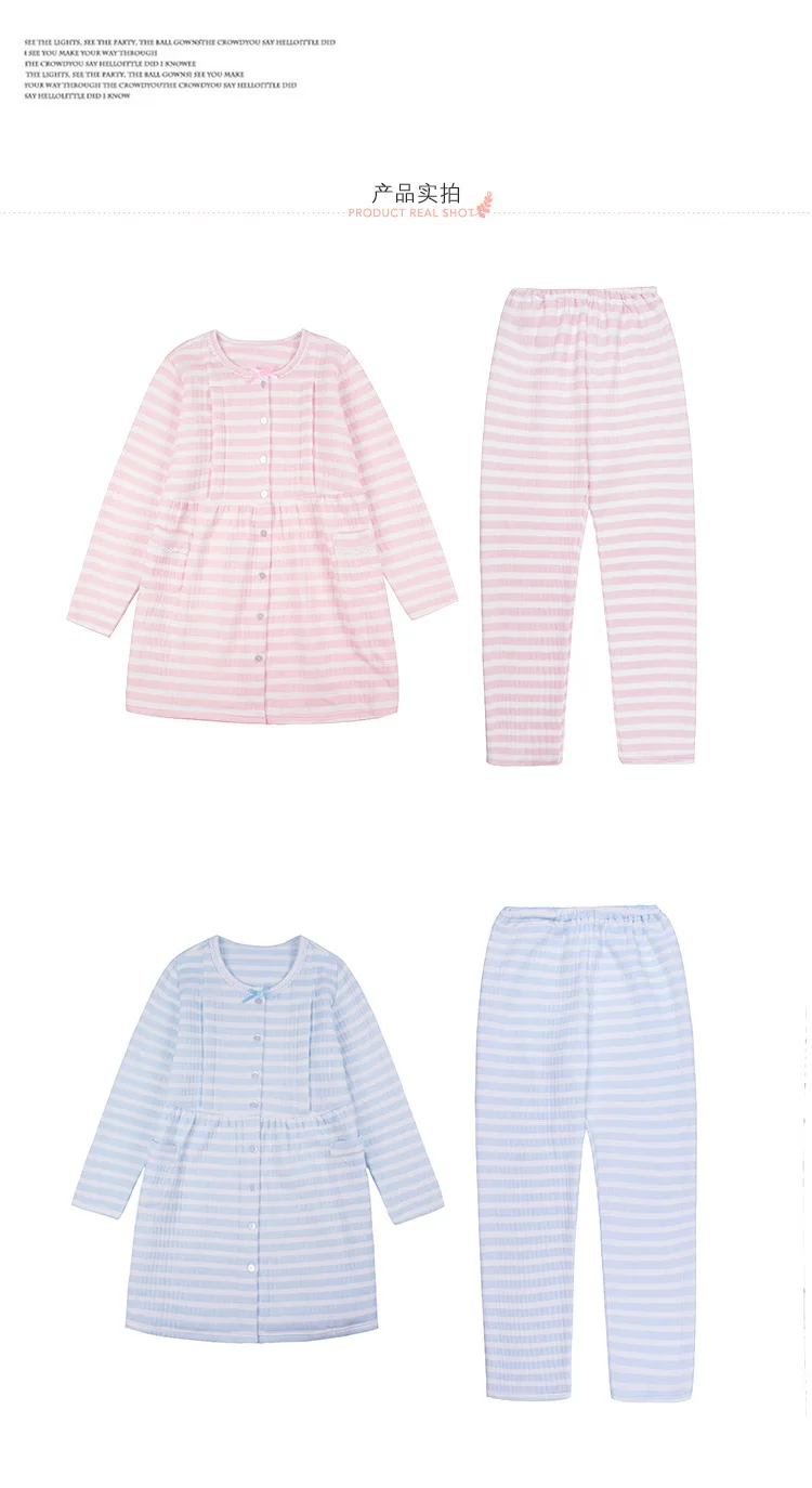 Fdfklak высококачественные новые пижамы для пуловер для беременных рукав хлопковая одежда для беременных весна осень Пижама комплект