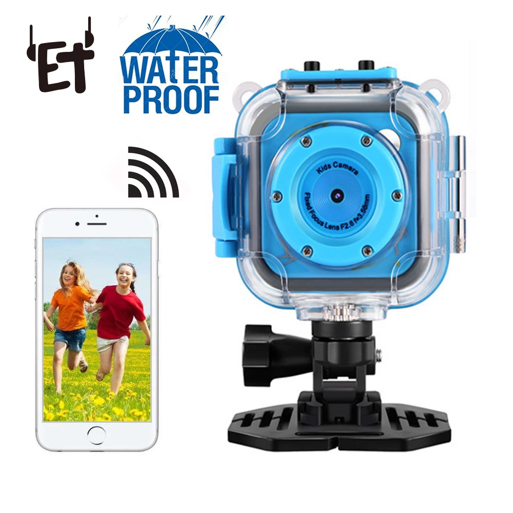 

Mini Waterproof Camera Outdoor WIFI Camera Underwater Kid Swimming Cameras 720P Portable 20M Waterproof Photo Video Shooting