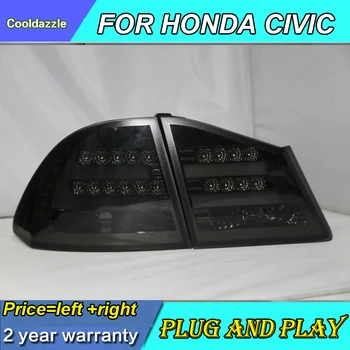 

For HONDA For Civic LED Tail Lamp 2006 2007 2008 2009 2010 Year Smoke Black Taillights Back Lamp Assembly