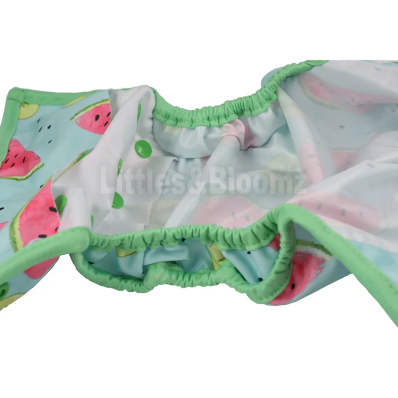 [Littles&Bloomz] детские подгузники одного размера, многоразовые тканевые цветные подгузники, водонепроницаемая упаковка для использования с плоскими или встроенными подгузниками