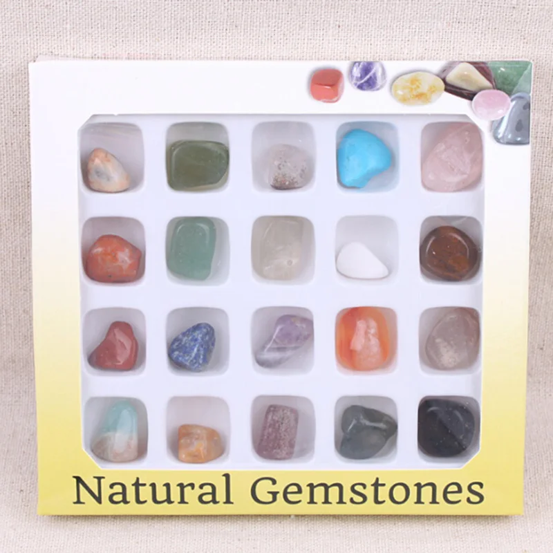 20 шт натуральный кристалл минеральный камень Образец комплект геологии научное обучение