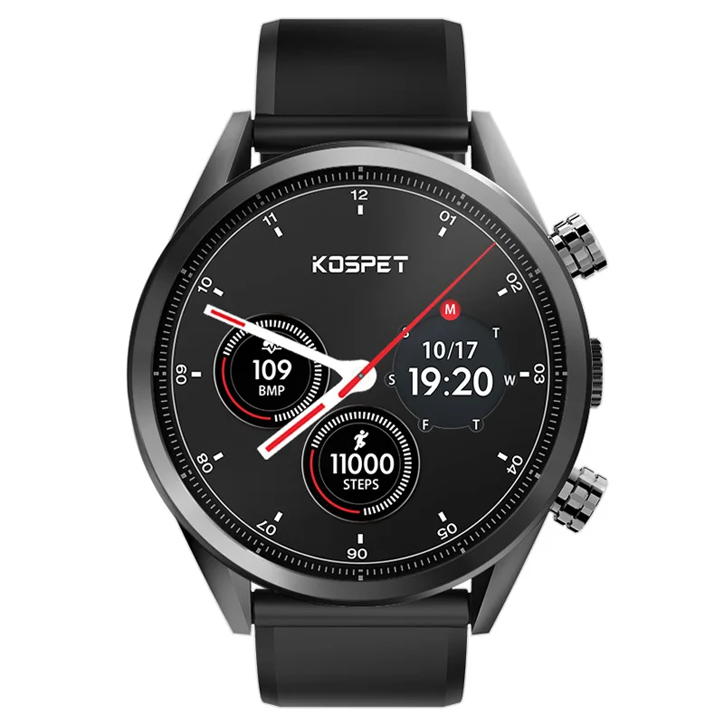 Kospet Hope Lite 4G Смарт-часы телефон 1,39 ''Android 7,1 MTK6739 четырехъядерный 1 ГБ ОЗУ 16 Гб ПЗУ водонепроницаемые 620 мАч 8,0 МП умные часы - Цвет: Black Universal