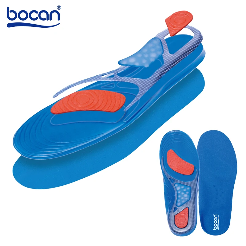 Bocan Gel insoles 1 pair Comfortable Shoe Insoles shock absorption