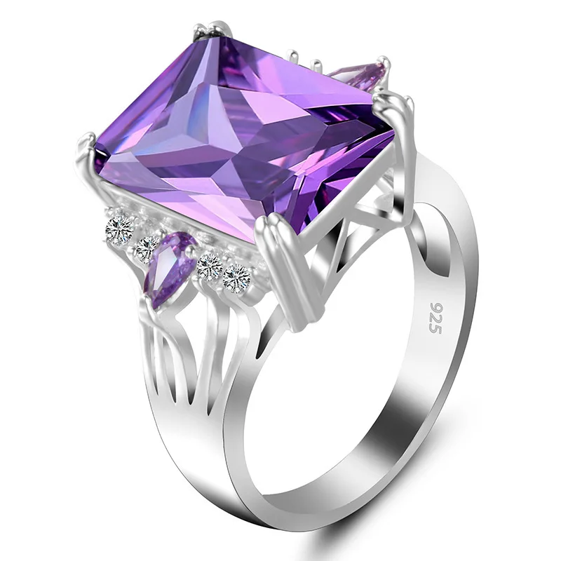 square crystal wedding engagement rings jewelry (2)