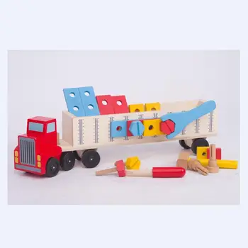 

Wooden Multifunctional disassembling and assembling Screw car Classic Model Toys for Children Toy Vehicles Early childhood toys