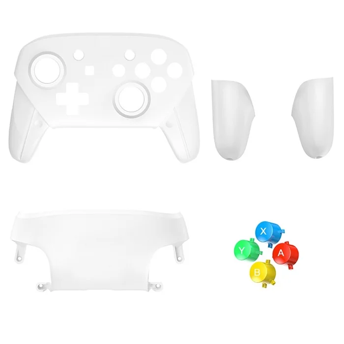 Сменный корпус защитный чехол для nintendo Switch NS Pro контроллер Joy-Con игровая консоль с кнопками ручки крышка - Цвет: White