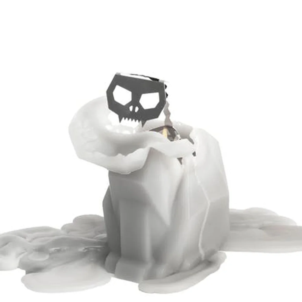 Cat Candle with skeleton Inside Pet candle Geometry home Decor Craft candle Scary skeleton Skull