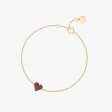 SLJELY, модный бренд, 925 пробы, серебряный, желтый, золотой цвет, сердце, браслет, микро кубический цирконий, для женщин, подарки, хорошее ювелирное изделие