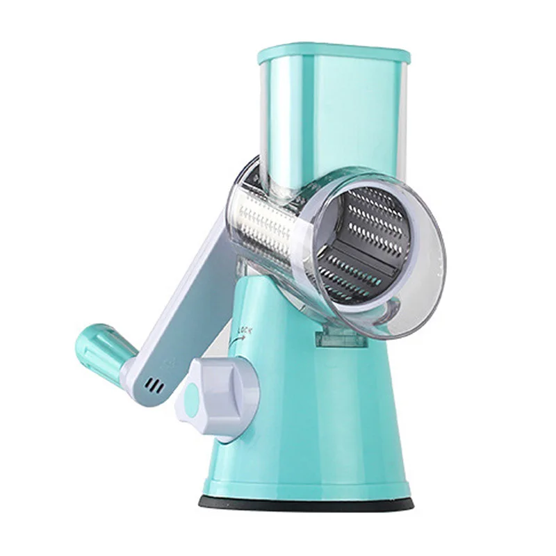 Manual Fruit Vegetable Cutter Machine Stainless Steel Spiral Chopper