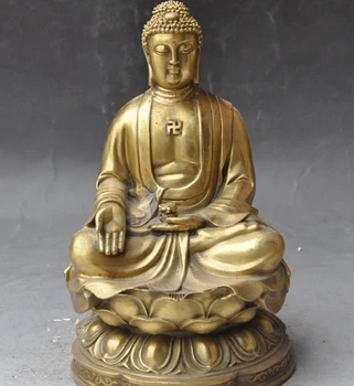 

tibet buddhism Fane Joss Brass Lotus Sakyamuni Tathagata Amitabha buddha statue