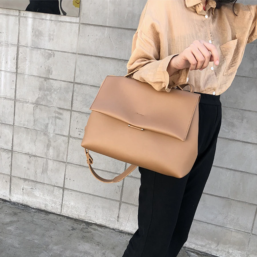

Causal Totes Bags Women Large Capacity Handbags Lady PU Shoulder Messenger Bag Female Retro Daily Elegant Shopping Handbag Bolsa