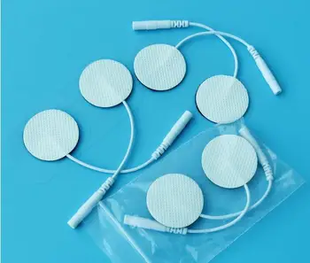 

300pcs Reusable Syrtenty Premium EMS/TENS Unit Electrode pads round Small Electrode Physiotherapy for Face Hand and Small Areas