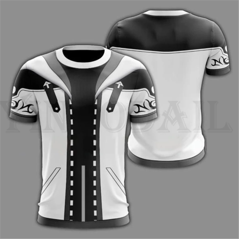 

Men and Women Streetwear White T-shirt Kingdom Hearts 3d Print T Shirt for Boys Harajuku Sweatshirt Cosplay Costume T-shirt