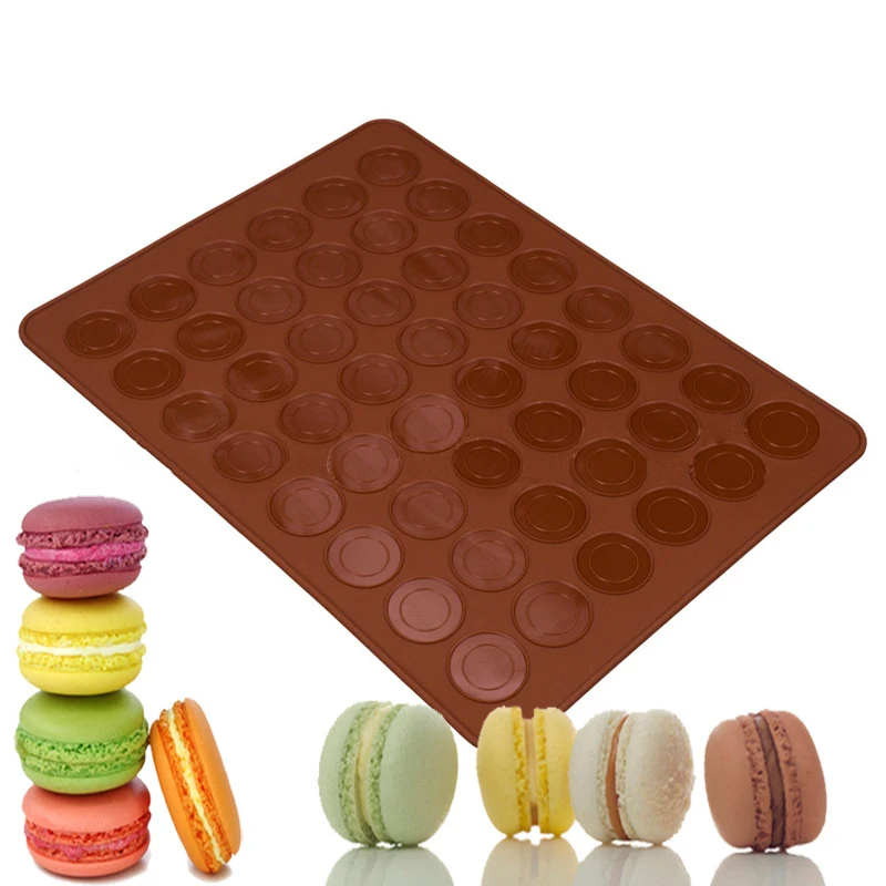 

Baking Mat Useful Tools Silicone Macaron Macaroon Pastry Oven Baking Mould Sheet Mat 30-Cavity DIY Mold