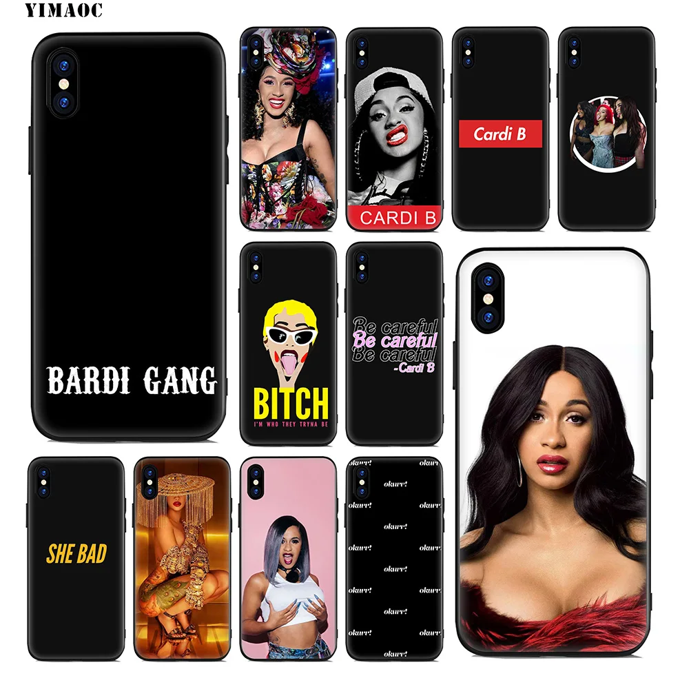 

YIMAOC Cardi B Money Sexy Soft Silicone Case for iPhone 11 Pro Xr Xs Max X or 10 8 7 6 6S Plus 5 5S SE Cover