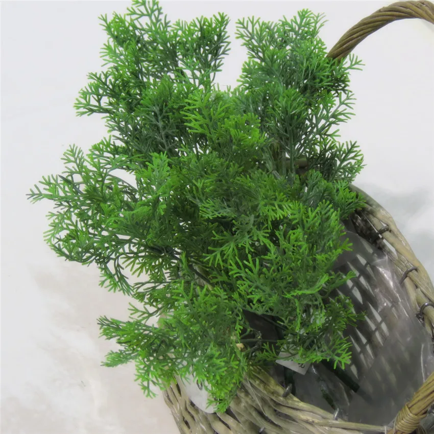 

Artificial Green Plastic Plants Grass Simulation Tower Pine Tree Leaves Plant Wedding Home Decoration
