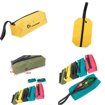 

1Pcs Multifunctional For Small Metal Parts With Carrying Handles Random color Waterproof Oxford Canvas Waist Packs Utility Bag