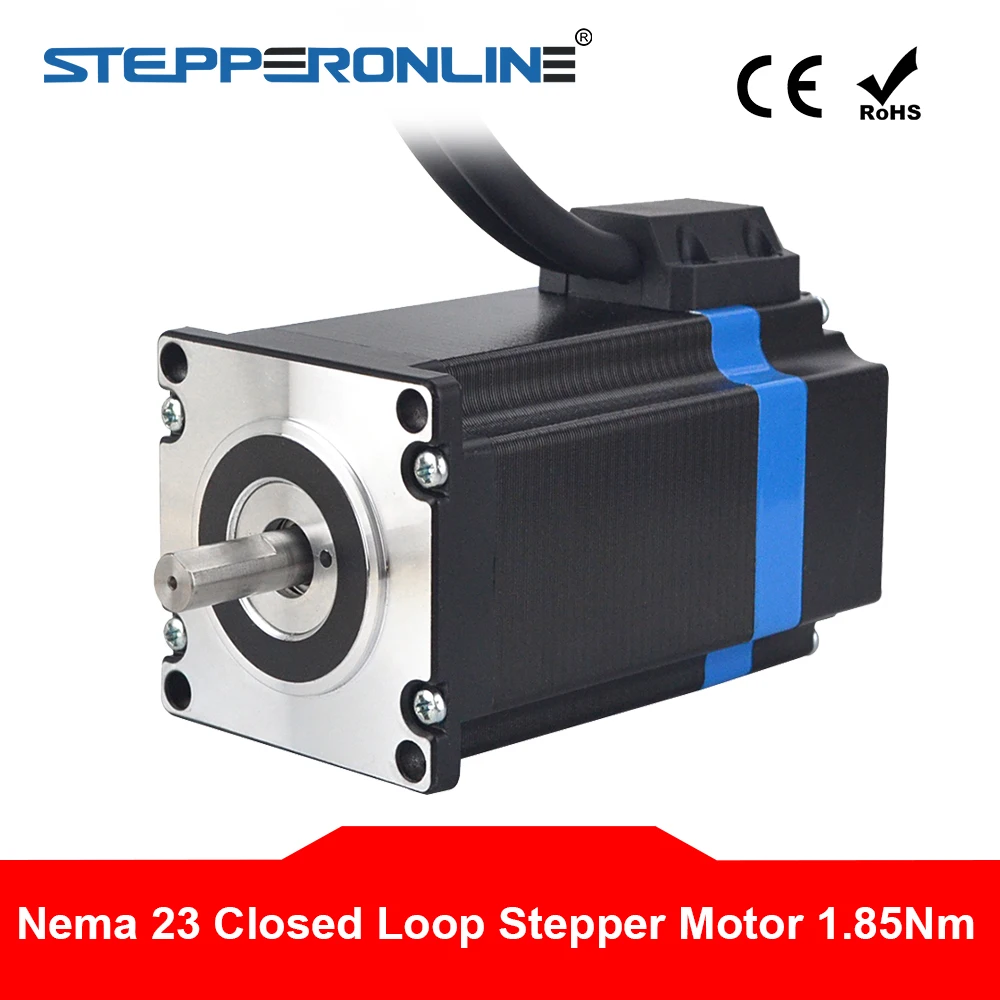 

Nema 23 Closed Loop Stepper Motor 1.85Nm/262.03oz.in 4.0A Encoder 1000CPR 2 Phase Hybrid Nema23 Closed Loop Servo Motor