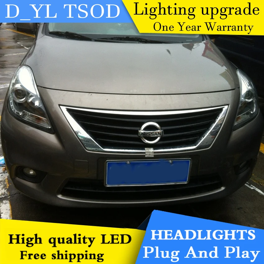 Автомобильная фара DY_L для Nissan Sunny 2011 светодиодный ные фары DRL H7/D2H HID Ксеноновые