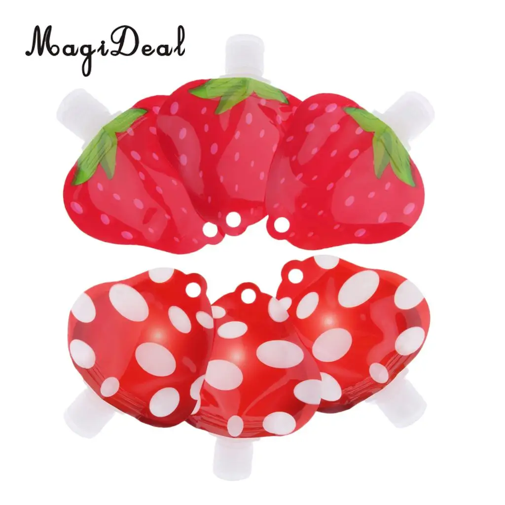 6pcs Refillable Empty Squeeze Pouch Lotion Shampoo Body Soap Shower Gel Hand Sanitizer Squeezable Bag Bottles