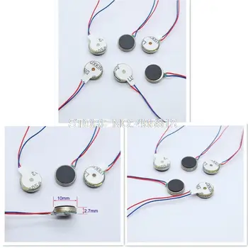 

TOP QUALTIY small 10pcs Coin Vibration Micro Motor brushless motor with Cable