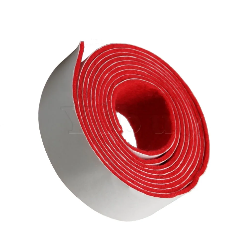 Yibuy 51.18x0.75inch Red and White Replacement Piano Spring Rail Felt for Piano Keyboard Maintenance Musical Instrument Parts