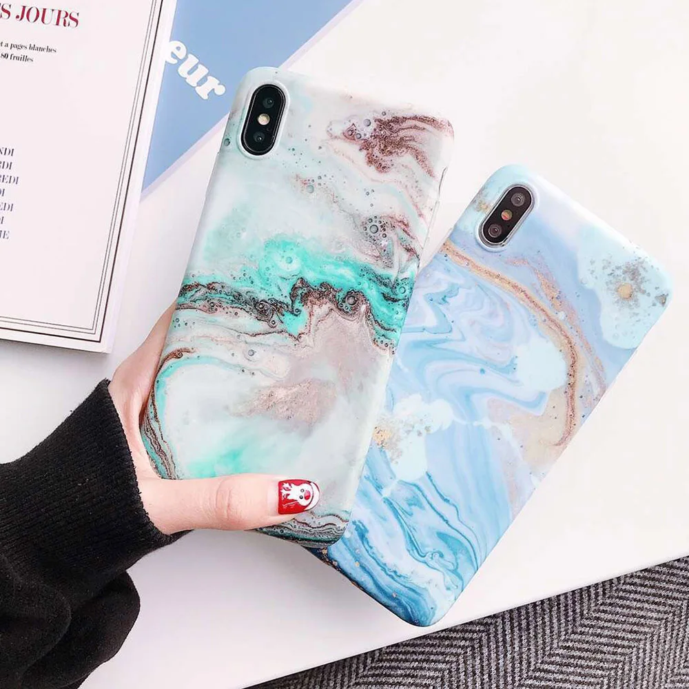 

Marble Phone Case For iPhone7 Case For iPhone X S 7 6 6S 8 Plus Case Cover XS MAX XR 8Plus 7Plus Silicone Coque Fundas