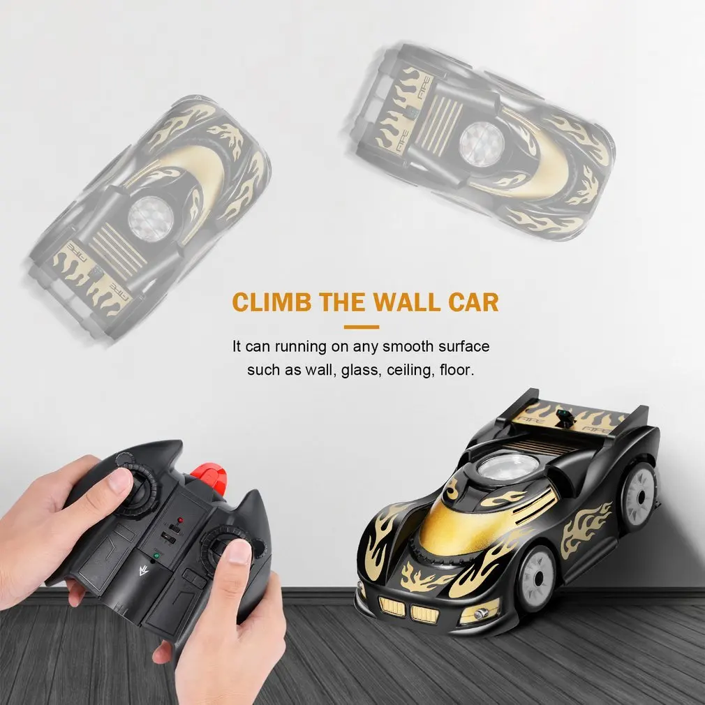 OCDAY Wall Racing Mini RC Car Gravity Magic Wall Floor Climbing RC Racer Remote Control Toys for Children Xmas Gift