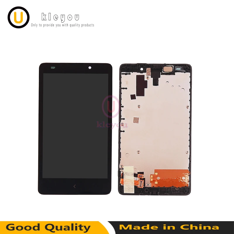 Для Nokia XL Dual SIM 1030 RM-1030 RM-1042 ЖК-дисплей + сенсорный экран с рамкой полная сборка