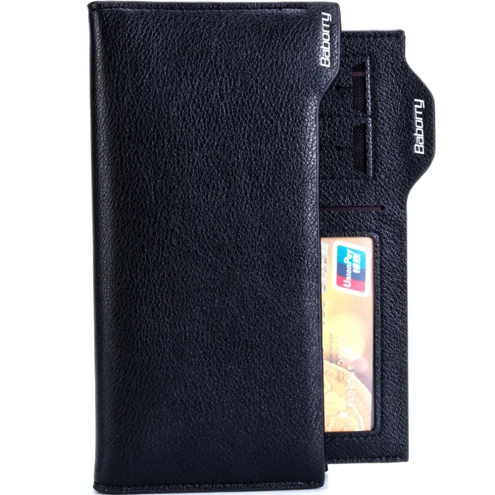 Кошельки для мужчин кошельки с карманом ID держатель для Карт RFID Блокировка мини тонкий длинный кошелек автоматический всплывающий кошелек для кредитных карт