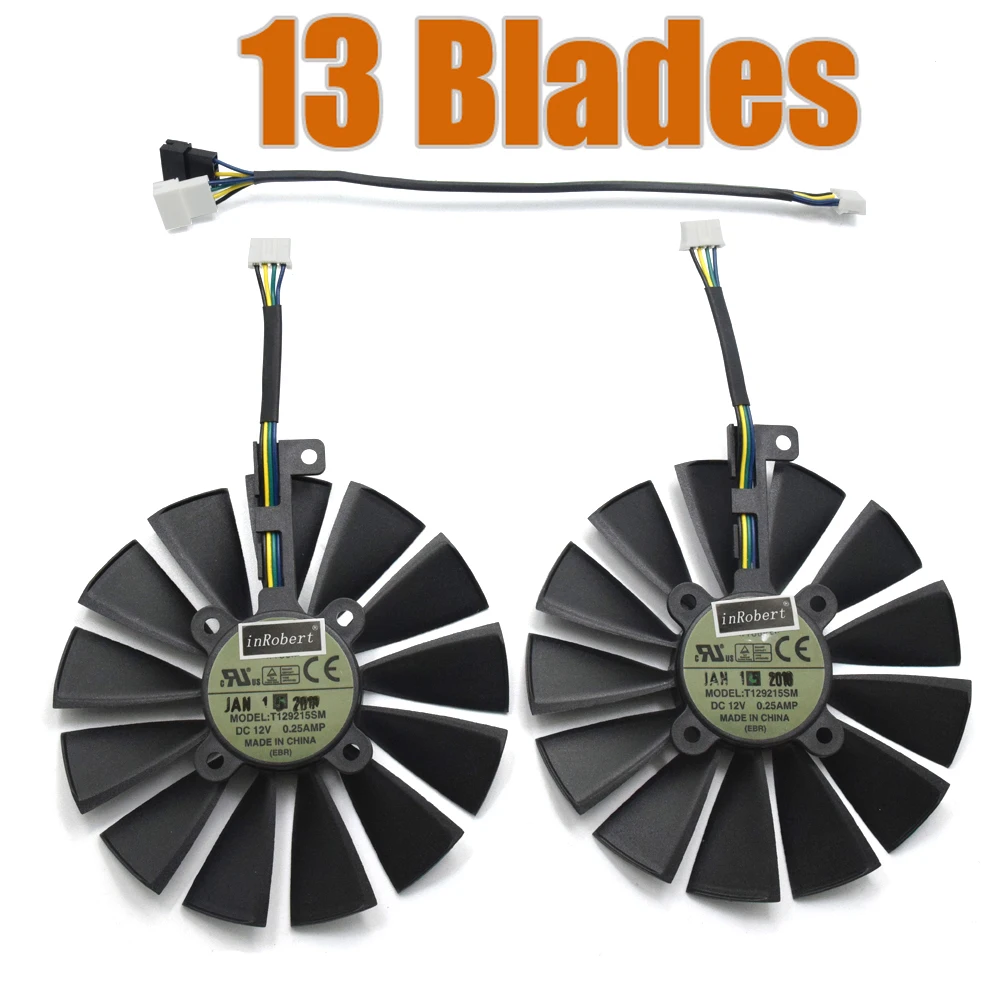 NEW T129215SM 4PIN 13-Blades DC12V 0.25A Cooler Fan FOR DUAL RX580 8G O8G DUAL RX580 4G Graphics Card Cooling Fan NEW T129215SM 4PIN 13-Blades DC12V 0.25A Cooler Fan FOR DUAL RX580 8G O8G DUAL RX580 4G Graphics Card Cooling Fan