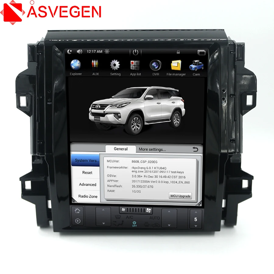 Top Touch Screen For TOYOTA Fortuner 2016 Android 7.1 Quad Core Car Auto WIFI Radio Multimedia Player GPS Navigation 0